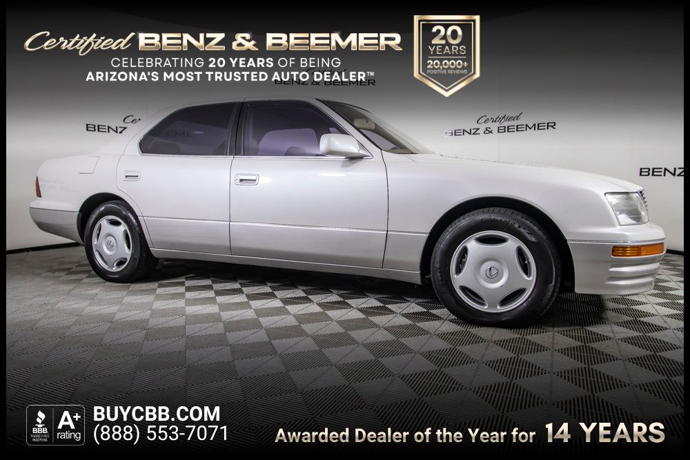 White 1997 Lexus LS Sedan Rear-Wheel Drive 4-Speed Automatic