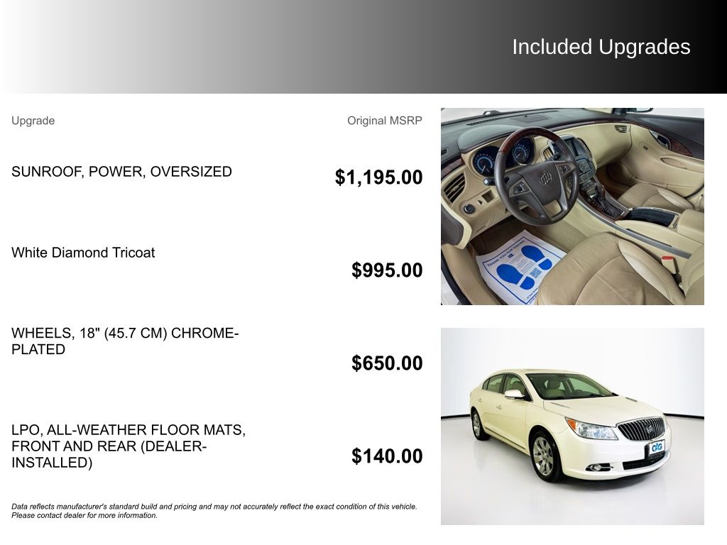 Used Car 2013 Buick Lacrosse  Premium I Group For Sale Under $15,000 In Austin, Texas