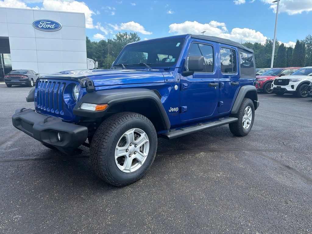 2019 Jeep Wrangler Unlimited Sport S Blue at South Hills CDJR