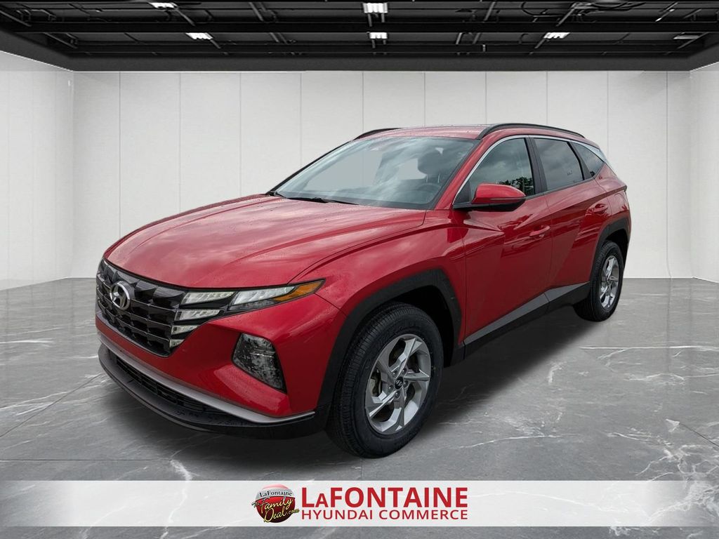 Calypso Red 2022 Hyundai Tucson SUV / Crossover All-Wheel Drive 8-Speed Automatic