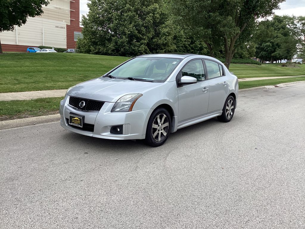 Brilliant Silver 2012 Nissan Sentra Sedan Front-Wheel Drive Continuously Variable Transmission