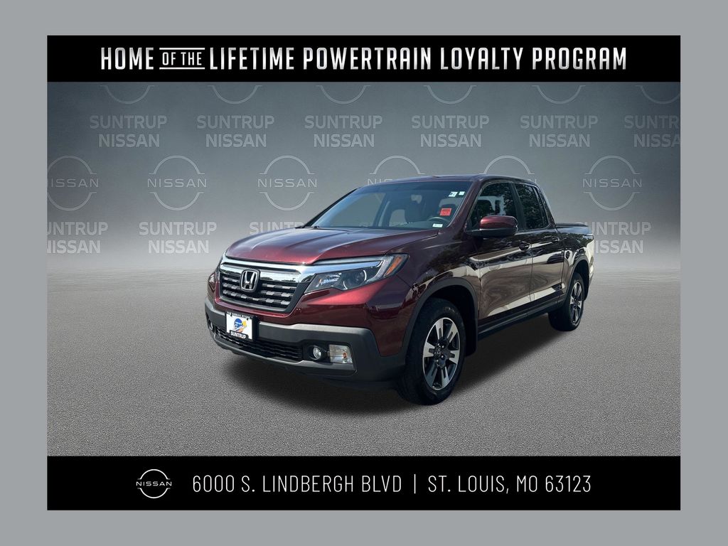 Red (Deep Scarlet Pearl) 2019 Honda Ridgeline Pickup Truck All-Wheel Drive 6-Speed Automatic