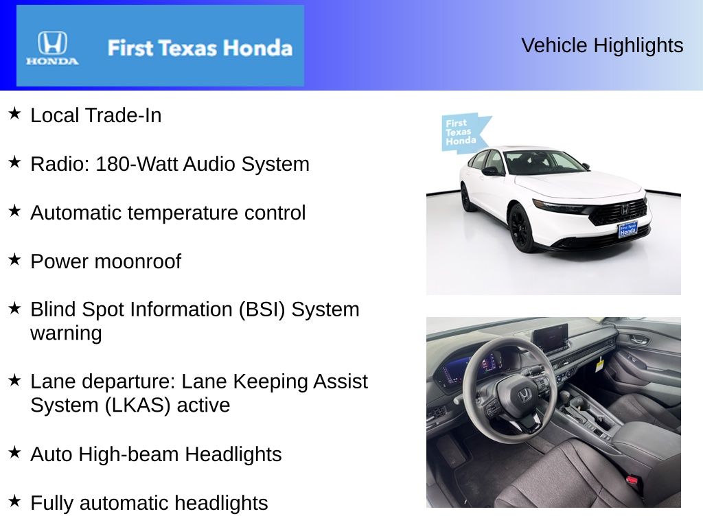 Used Car 2025 Honda Accord  Se For Sale Under $30,000 In Austin, Texas