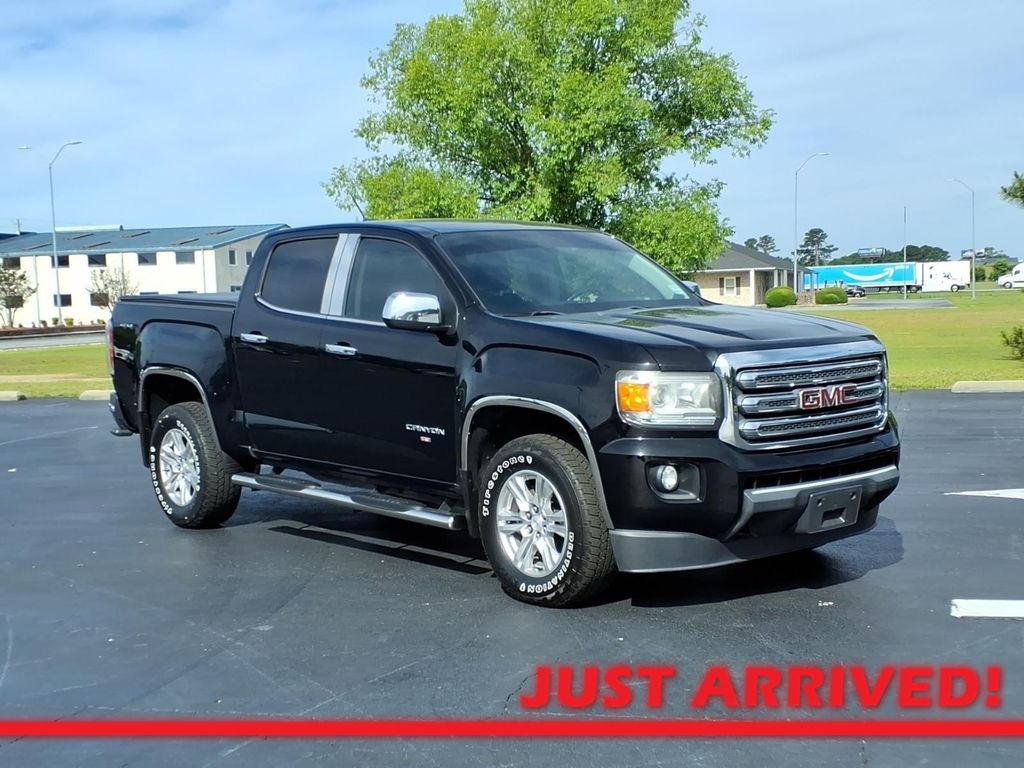 Onyx Black 2019 GMC Canyon SLE Crew Cab 4WD Pickup Truck Four-Wheel Drive 8-Speed Automatic