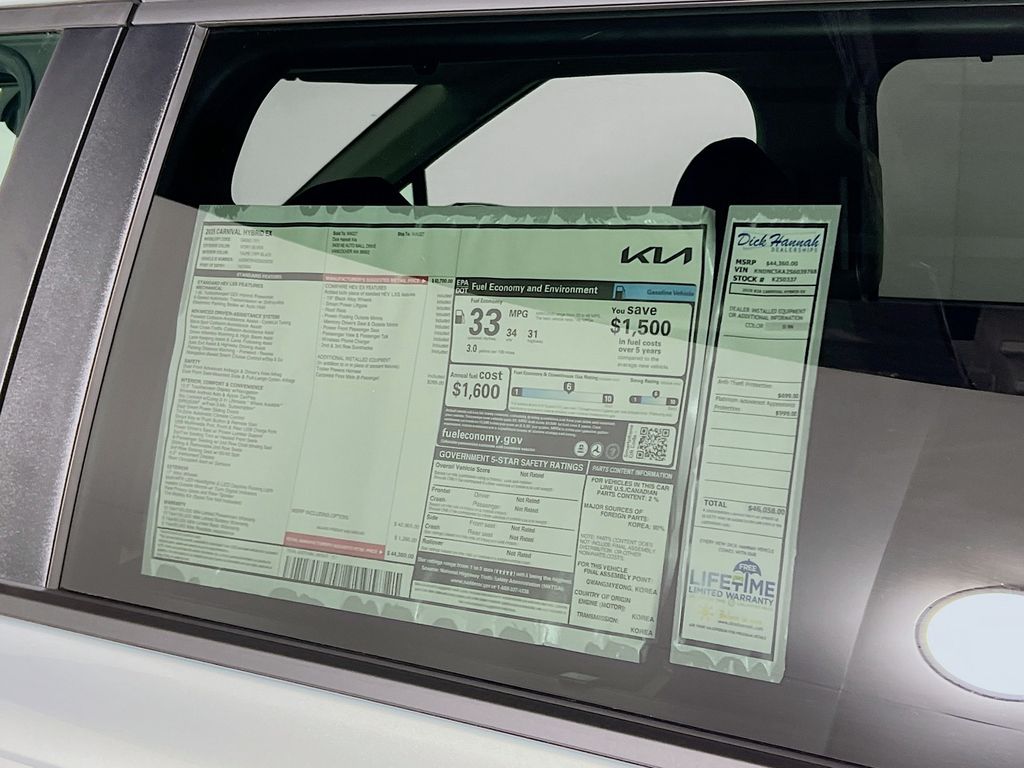 2025 Kia Carnival Hybrid EX