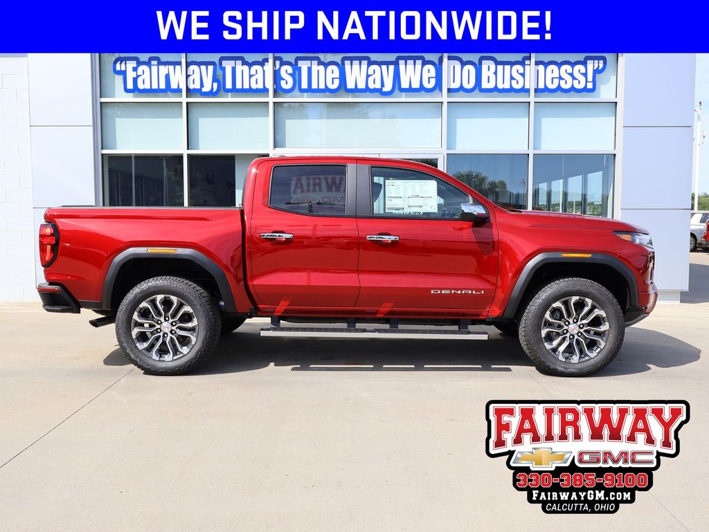 Volcanic Red Tintcoat 2026 GMC Canyon Denali Crew Cab 4WD Pickup Truck Four-Wheel Drive 8-Speed Automatic