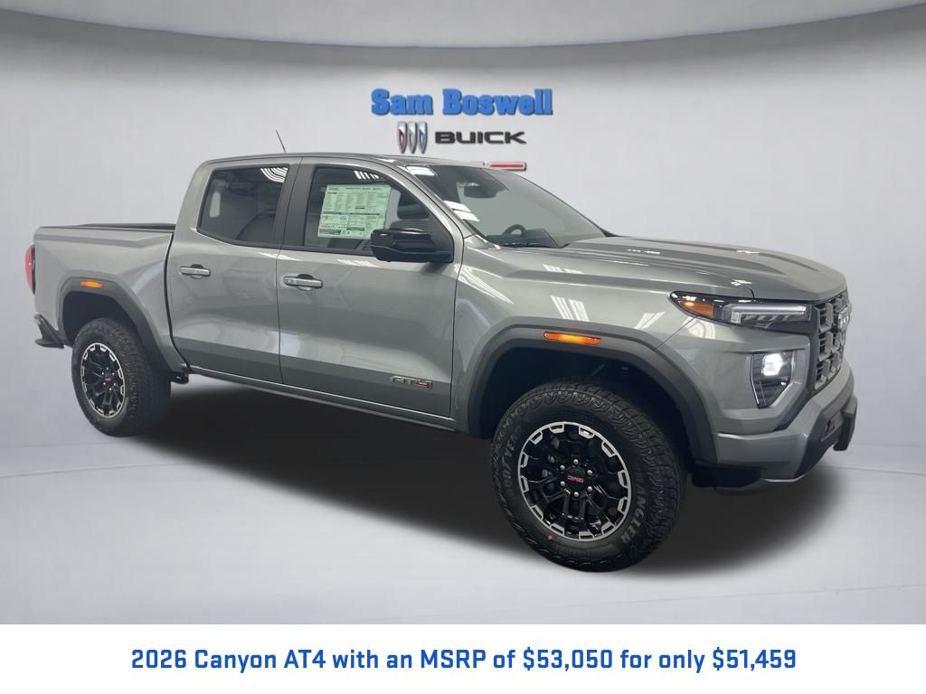 Sterling Metallic 2026 GMC Canyon Pickup Truck Four-Wheel Drive 8-Speed Automatic