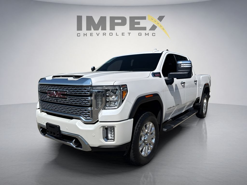 White Frost Tricoat 2020 GMC Sierra 2500HD Pickup Truck Four-Wheel Drive Automatic