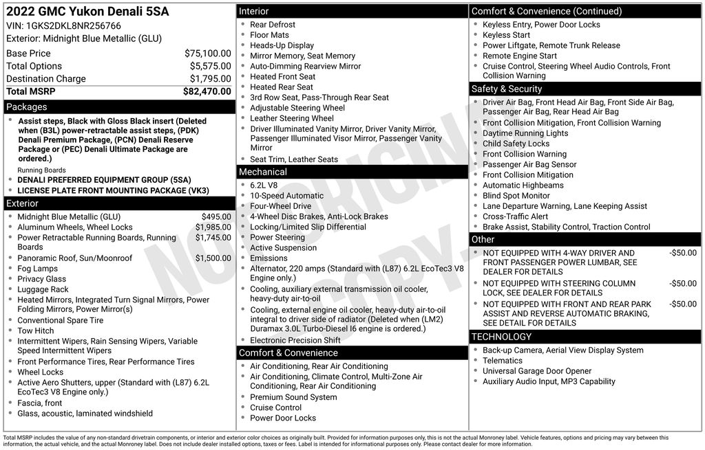Used Car 2022 Gmc Yukon  Denali For Sale Under $60,000 In Austin, Texas