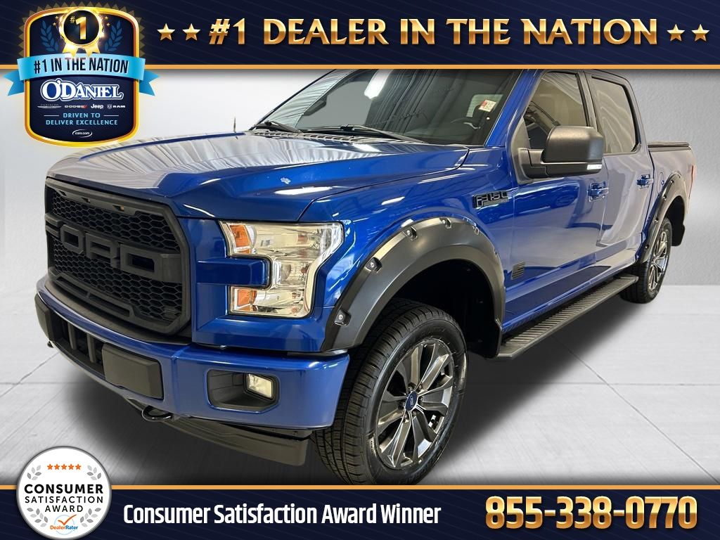 Lightning Blue 2017 Ford F-150 Pickup Truck Four-Wheel Drive 6-Speed Automatic