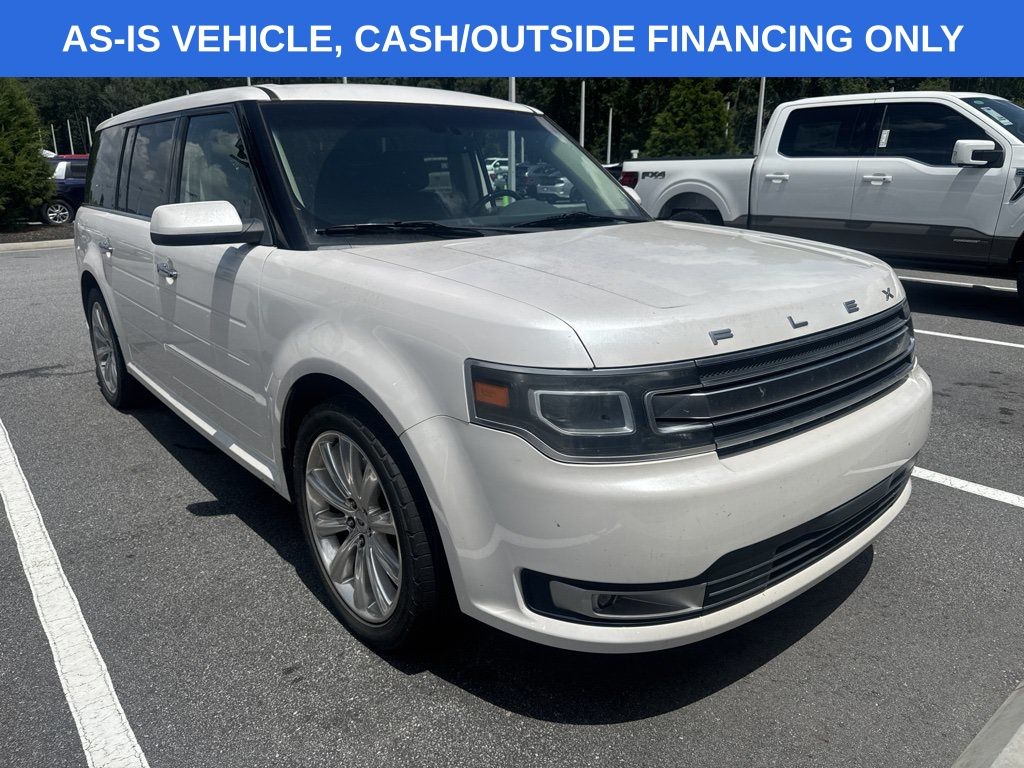 White Platinum Clearcoat Metallic 2015 Ford Flex SUV / Crossover Front-Wheel Drive 6-Speed Automatic
