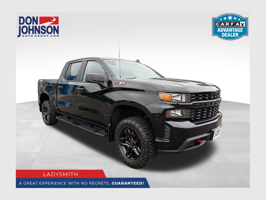 Black 2020 Chevrolet Silverado 1500 Pickup Truck Four-Wheel Drive 6-Speed Automatic Overdrive