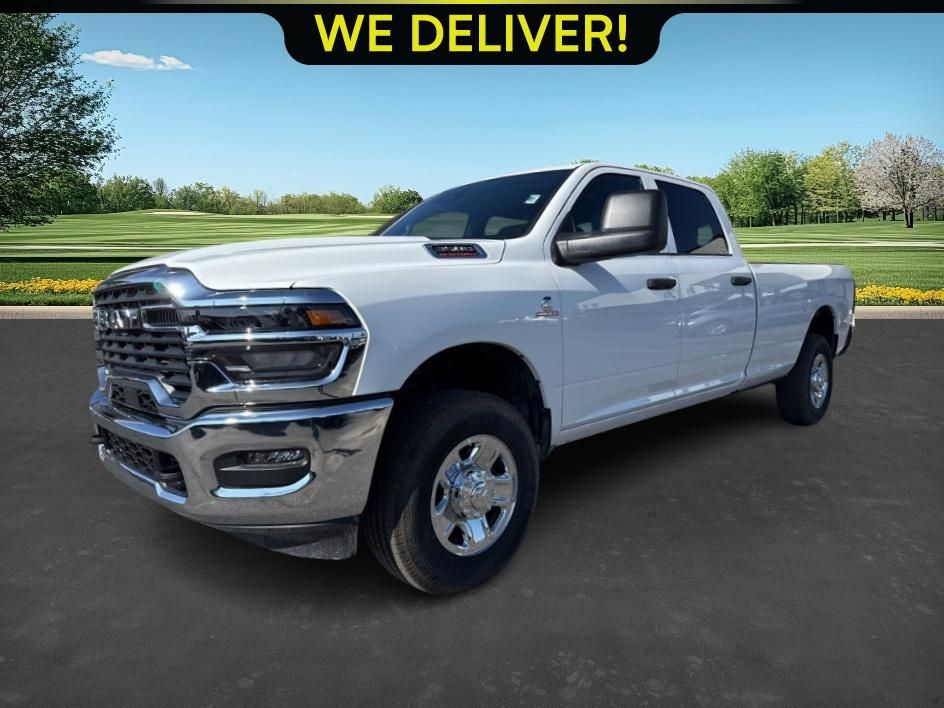 Bright White Clearcoat 2026 RAM 3500 Tradesman Crew Cab LB 4WD Pickup Truck Four-Wheel Drive 8-Speed Automatic