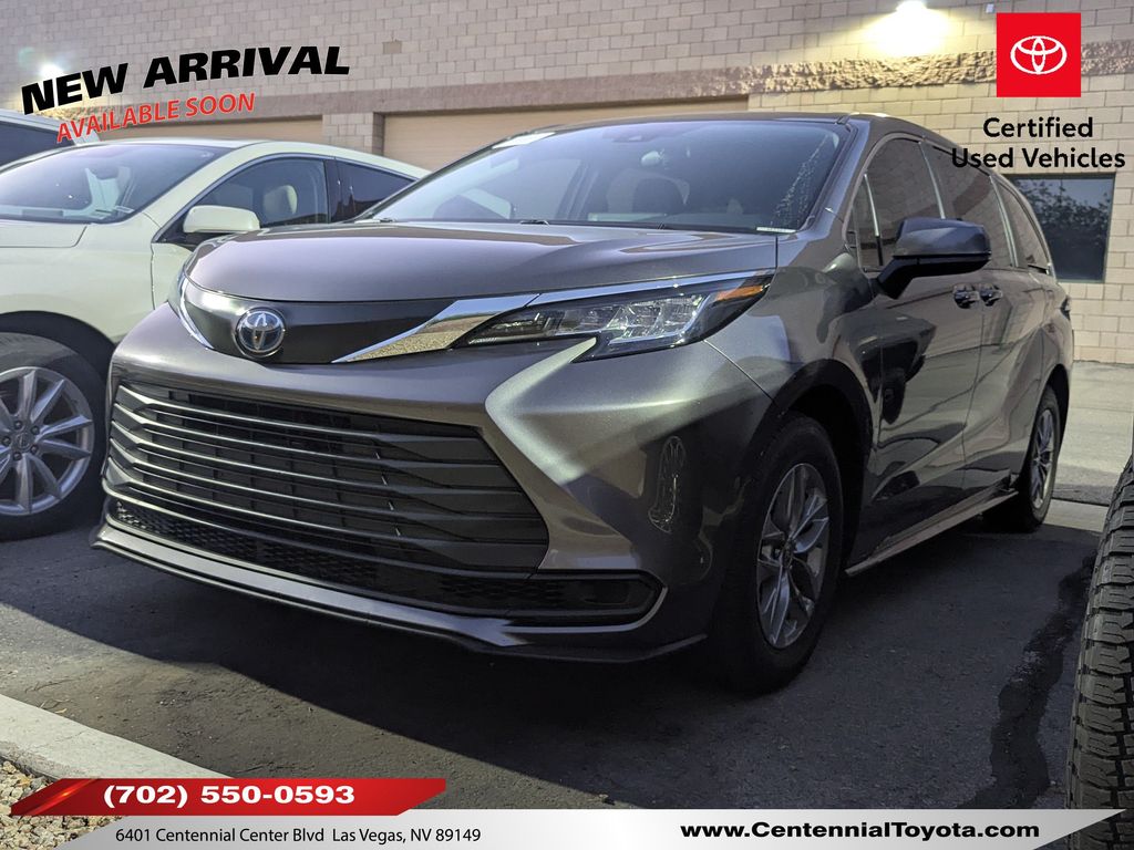 Predawn Gray Mica 2023 Toyota Sienna Minivan Front-Wheel Drive Continuously Variable Transmission