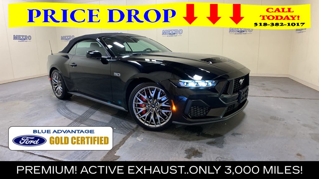 Shadow Black 2024 Ford Mustang Convertible Rear-Wheel Drive Automatic