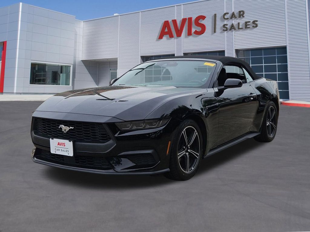 Black 2025 Ford Mustang EcoBoost Premium Convertible RWD Convertible Rear-Wheel Drive Automatic