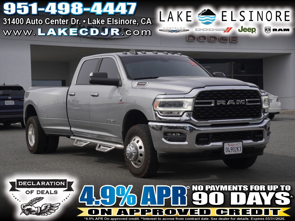 Billet Silver Metallic Clearcoat 2022 RAM 3500 Big Horn Crew Cab LB DRW 4WD Pickup Truck Four-Wheel Drive 6-Speed Automatic