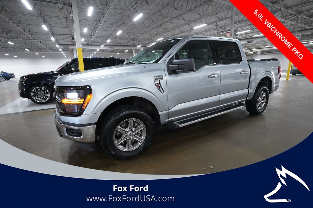 Silver Metallic 2025 Ford F-150 Pickup Truck Four-Wheel Drive Automatic