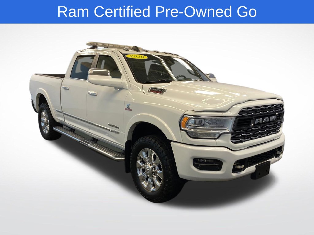Bright White Clearcoat 2020 RAM 3500 Pickup Truck Four-Wheel Drive 6-Speed Automatic