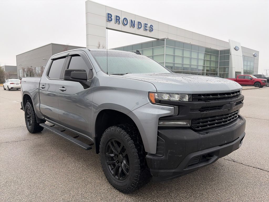 Gray (Satin Steel Metallic) 2020 Chevrolet Silverado 1500 LT Crew Cab 4WD Pickup Truck Four-Wheel Drive 8-Speed Automatic