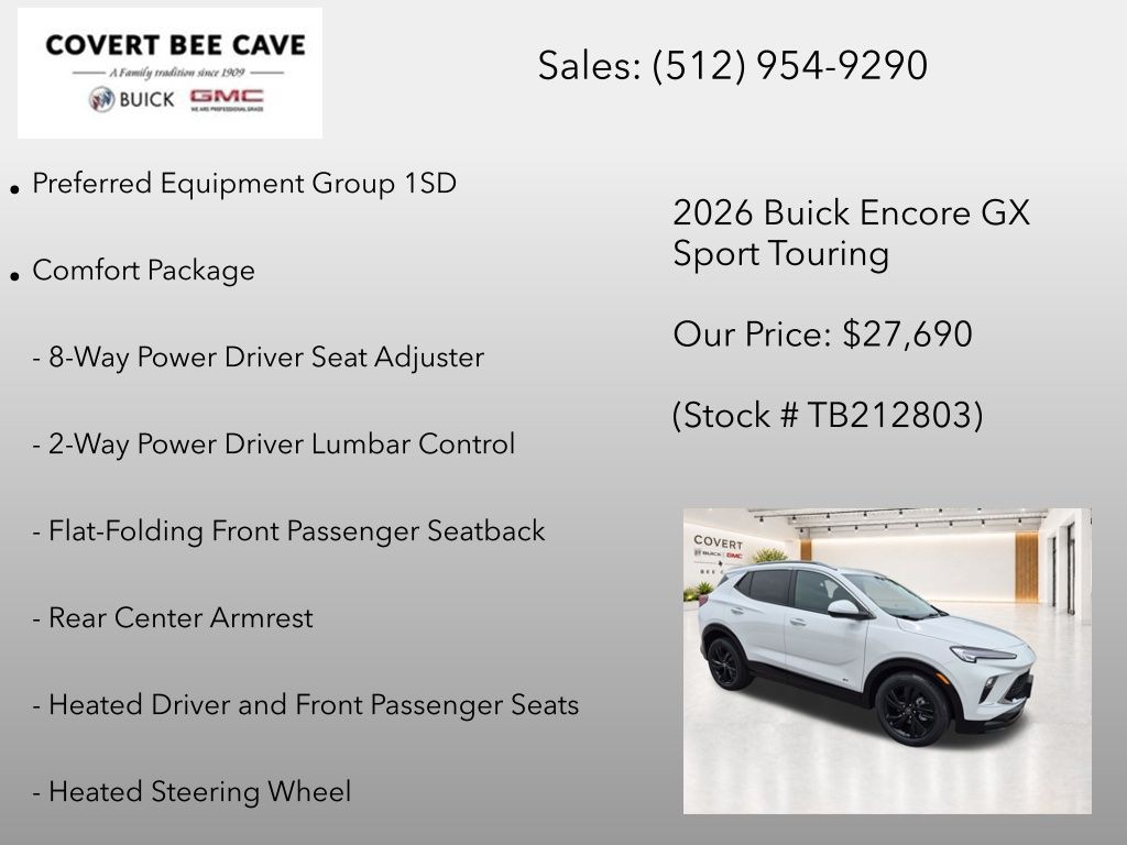 New 2026 White Buick Sport Touring image 7