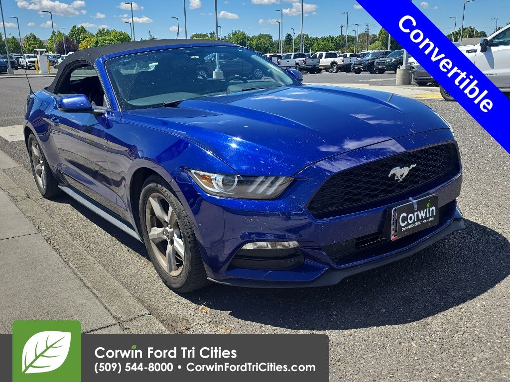 Deep Impact Blue Metallic 2016 Ford Mustang V6 Convertible RWD Convertible Rear-Wheel Drive 6-Speed Automatic