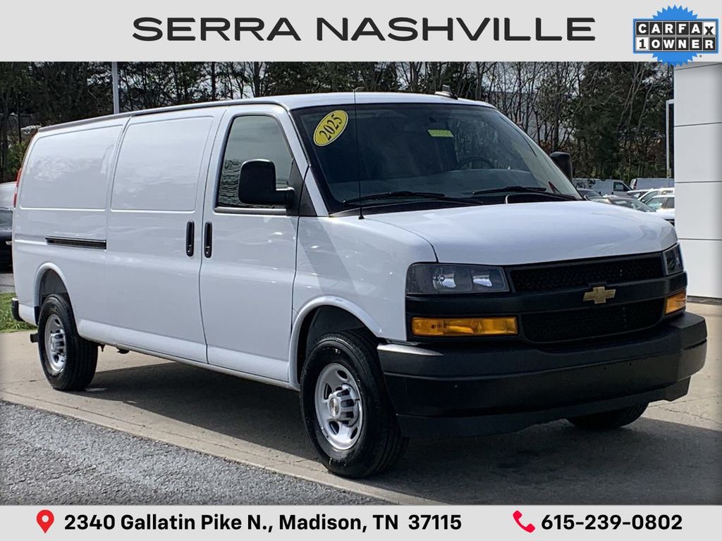 Summit White 2025 Chevrolet Express Cargo 2500 RWD Van Rear-Wheel Drive 8-Speed Automatic Overdrive