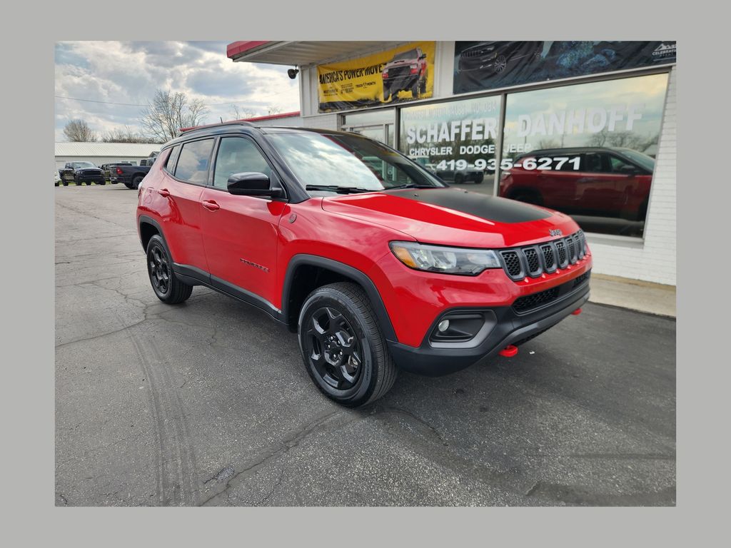 Redline Pearlcoat 2023 Jeep Compass Trailhawk 4WD SUV / Crossover Four-Wheel Drive 8-Speed Automatic