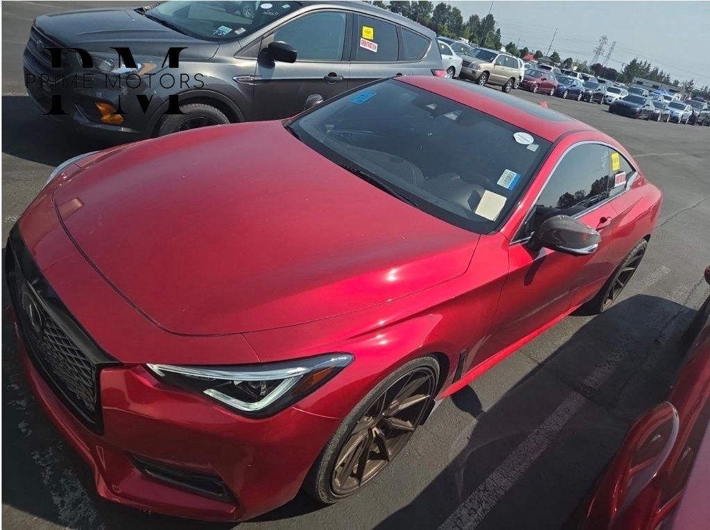 Dynamic Sunstone Red 2017 INFINITI Q60 Coupe Rear-Wheel Drive 7-Speed Automatic