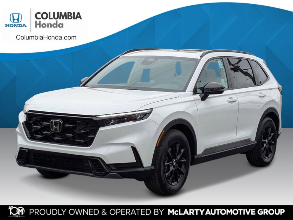 Platinum White Pearl 2026 Honda CR-V Hybrid SUV / Crossover Front-Wheel Drive Continuously Variable Transmission