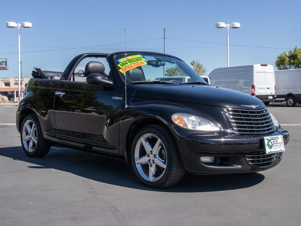 Black 2005 Chrysler PT Cruiser GT Convertible FWD Convertible Front-Wheel Drive 4-Speed Automatic