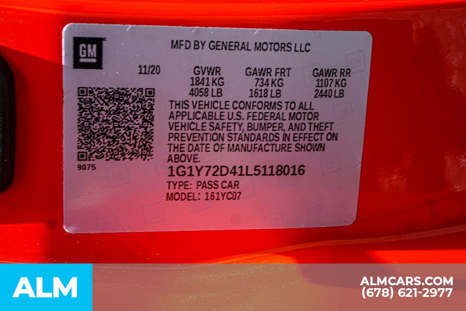 Used 2020 Red Chevrolet Stingray image 66