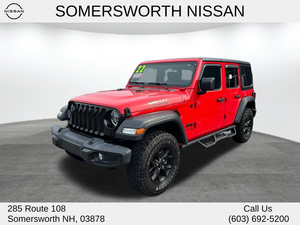 Firecracker Red Clearcoat 2022 Jeep Wrangler SUV / Crossover Four-Wheel Drive 8-Speed Automatic