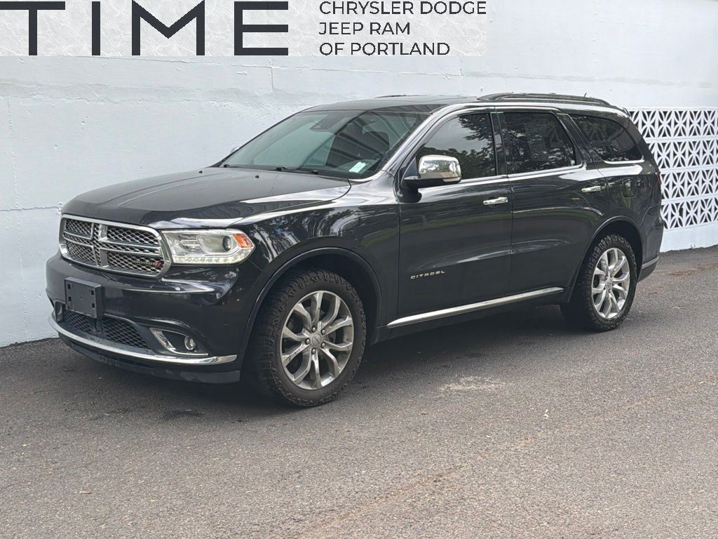 Brilliant Black Crystal Pearlcoat 2016 Dodge Durango SUV / Crossover All-Wheel Drive 8-Speed Automatic