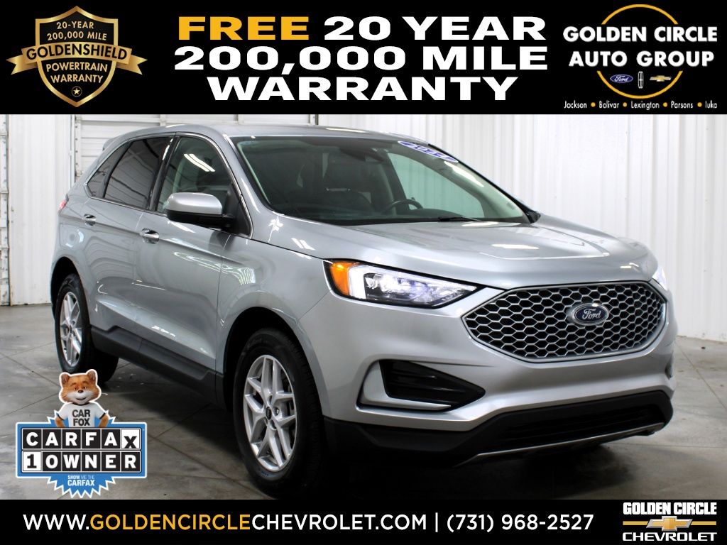 Iconic Silver Metallic 2024 Ford Edge SUV / Crossover All-Wheel Drive 8-Speed Automatic