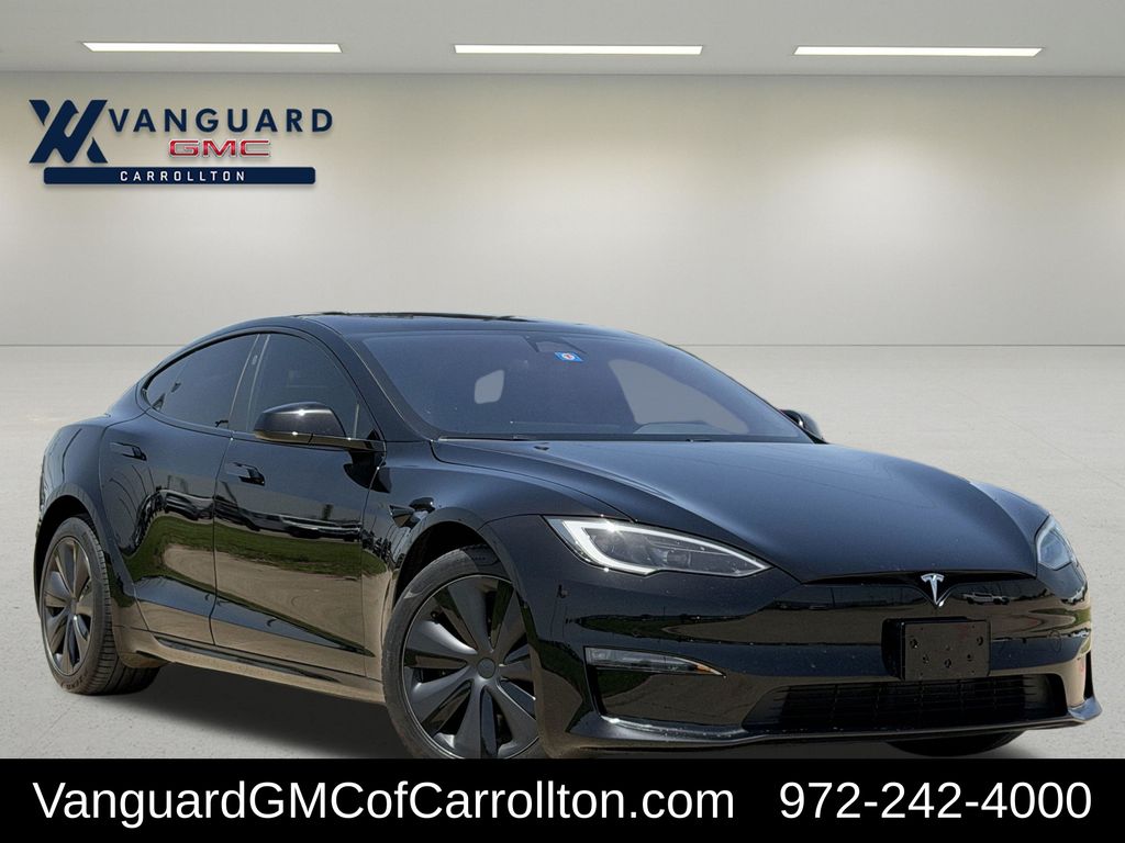 Solid Black 2023 Tesla Model S Sedan All-Wheel Drive 1-Speed Automatic