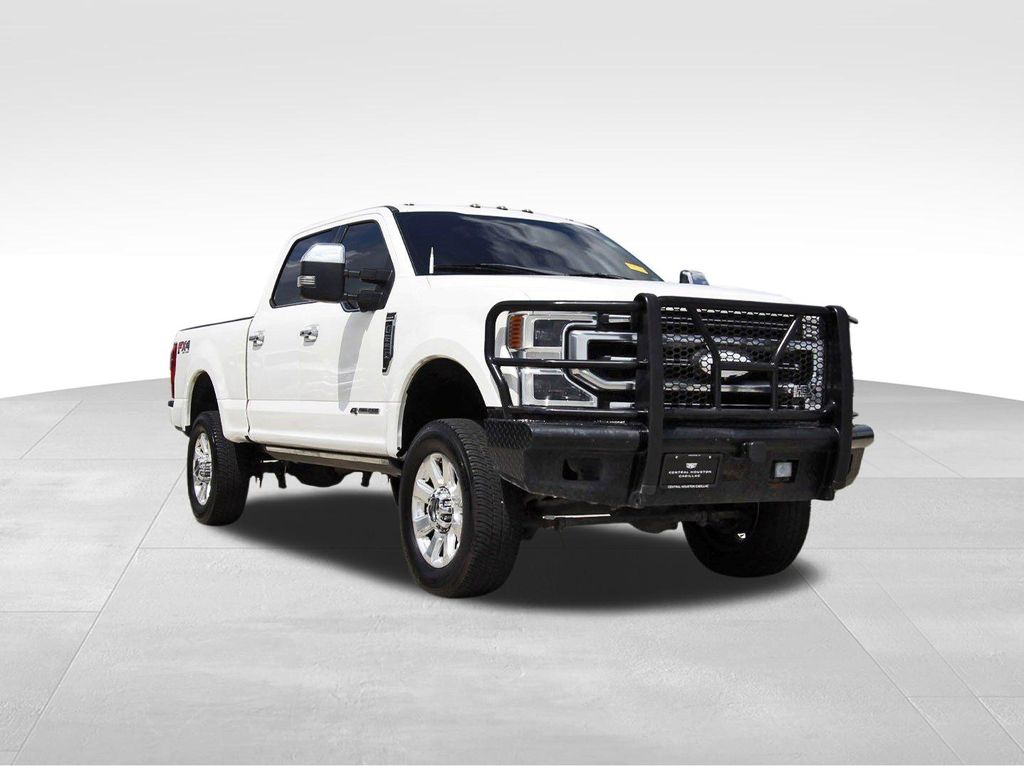 White Metallic 2022 Ford F-250 Super Duty Pickup Truck Four-Wheel Drive Automatic