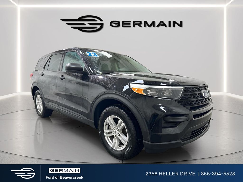 Black Metallic 2023 Ford Explorer AWD SUV / Crossover All-Wheel Drive Automatic