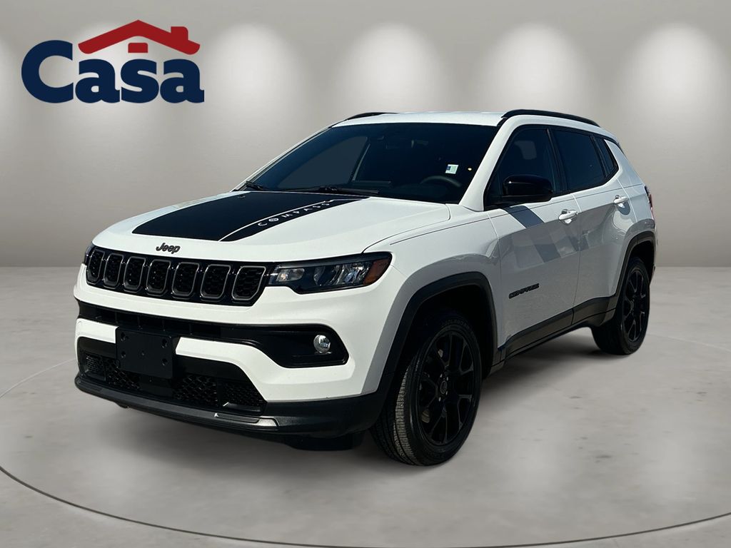 Bright White Clearcoat 2025 Jeep Compass SUV / Crossover Four-Wheel Drive 8-Speed Automatic