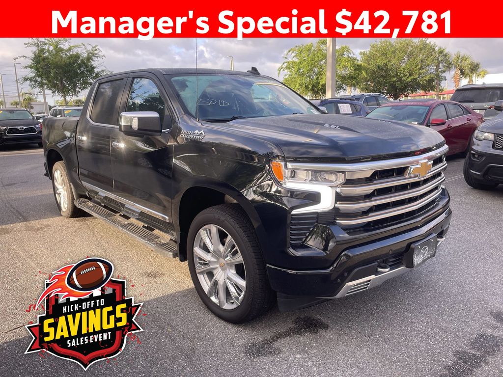 Black 2022 Chevrolet Silverado 1500 Pickup Truck Four-Wheel Drive Automatic