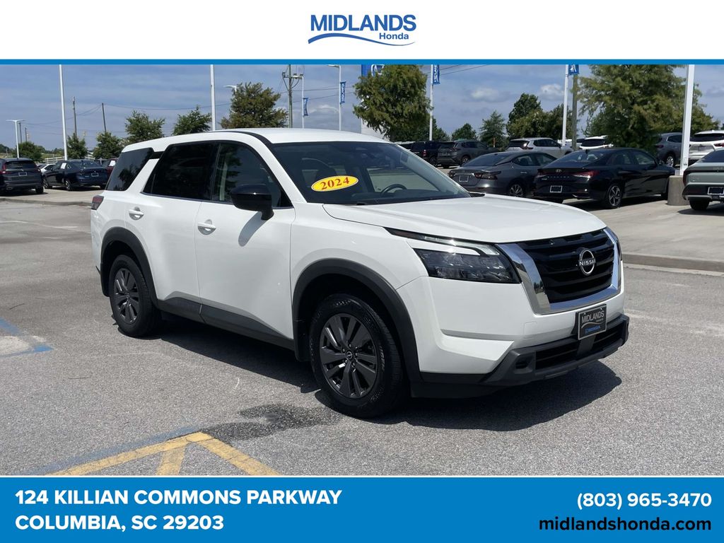 Glacier White 2024 Nissan Pathfinder SUV / Crossover All-Wheel Drive 9-Speed Automatic