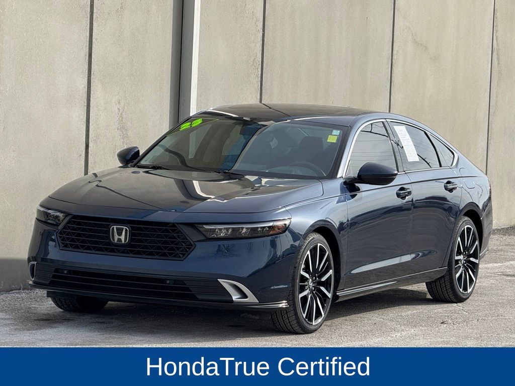 Canyon River Blue Metallic 2023 Honda Accord Hybrid Touring FWD Sedan Front-Wheel Drive Continuously Variable Transmission
