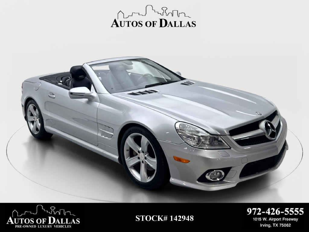 Iridium Silver Metallic 2009 Mercedes-Benz SL-Class Convertible Rear-Wheel Drive 7-Speed Automatic