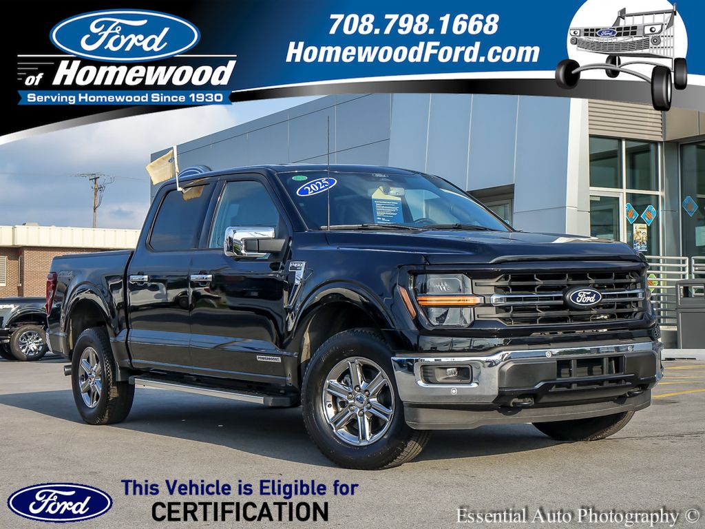 Black Metallic 2025 Ford F-150 Pickup Truck Four-Wheel Drive Automatic