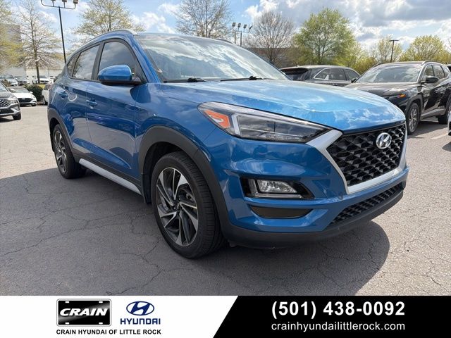 Teal (Aqua Blue) 2019 Hyundai Tucson Sport FWD SUV / Crossover Front-Wheel Drive 6-Speed Automatic