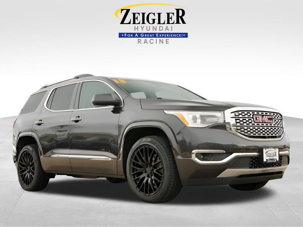 Gray (Iridium Metallic) 2018 GMC Acadia Denali AWD SUV / Crossover Four-Wheel Drive 6-Speed Automatic