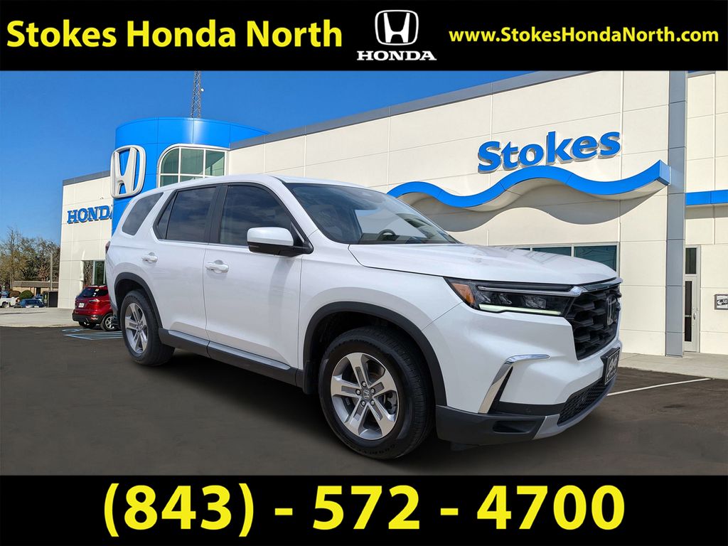 2025 Honda Pilot EX-L White at Stokes Honda North