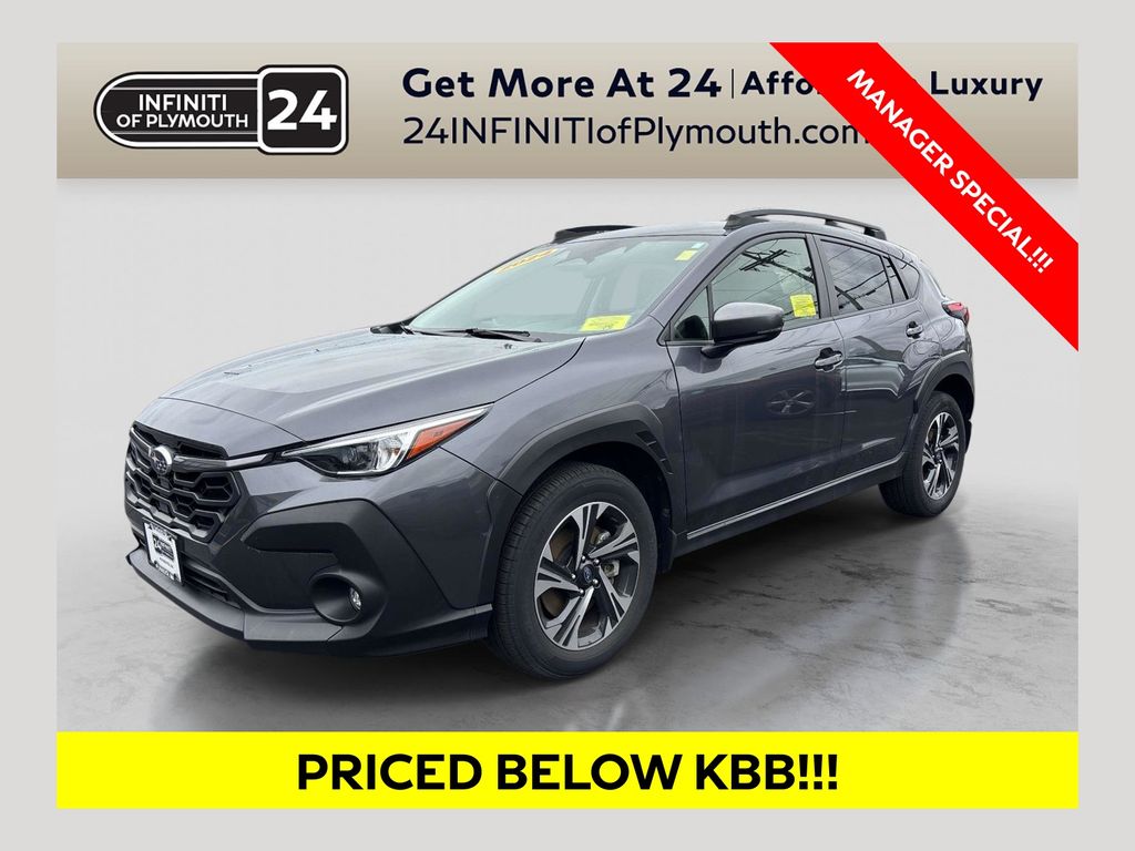 Gray Metallic 2024 Subaru Crosstrek Premium AWD SUV / Crossover All-Wheel Drive Continuously Variable Transmission