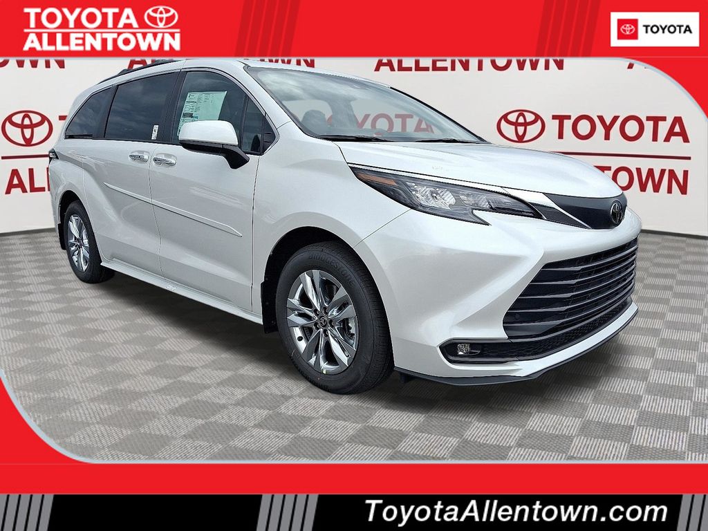 White (Wind Chill Pearl) 2026 Toyota Sienna Minivan All-Wheel Drive Continuously Variable Transmission