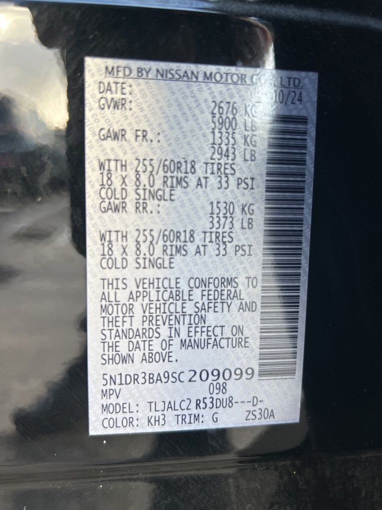 Used 2025 Black Nissan SV image 50